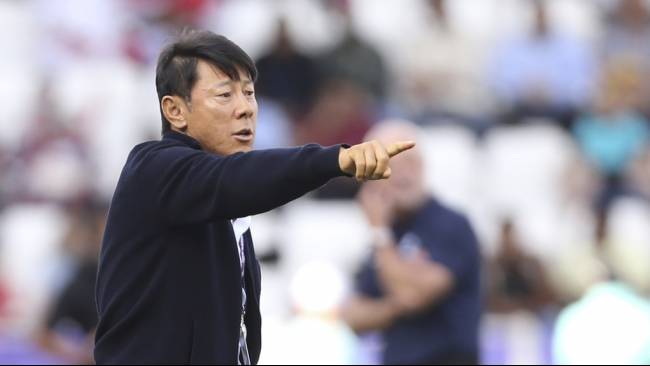 Shin Tae-yong, pelatih timnas Indonesia berhasil meloloskan ke semifinal Piala Asia U23 2024.