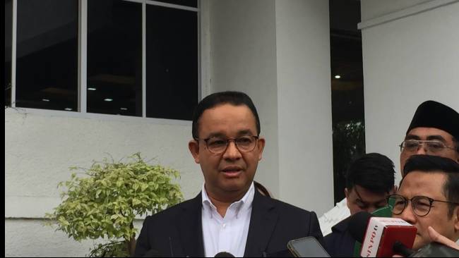 Anies Baswedan di KPU RI, Jakarta Pusat, Rabu (24/4/2024).
