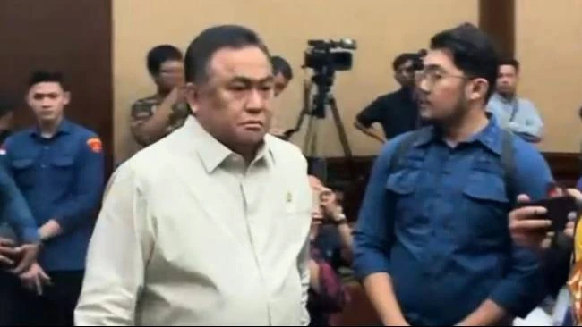 Rachmat Gobel hadir sebagai saksi dalam sidang kasus dugaan korupsi importasi gula dengan terdakwa Mendag periode 2015—2016 Thomas Trikasih Lembong (Tom Lembong), Kamis (15/5/2025).