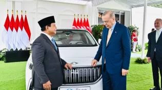 Presiden Prabowo Dapat Hadiah dari Erdogan Mobil Listrik Buatan Turki TOGG
