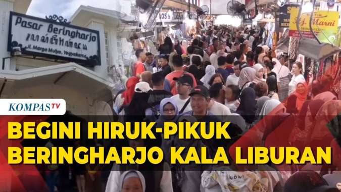 Suasana Liburan di Yogyakarta Pasar Beringharjo Penuh Wisatawan Ternyata Ini yang Dicari